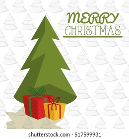 Pine tree of Christmas season design