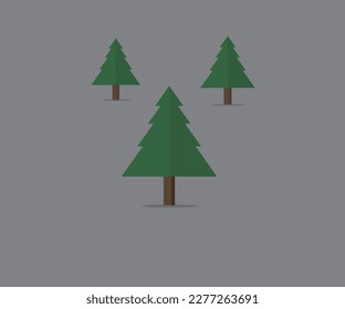 Pine Tree Design by Illustrator