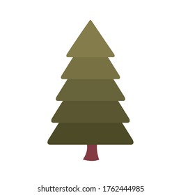 Pine tree design, Nature plant winter season environment natural and ecology theme Vector illustration
