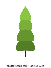 Pinienwaldsymbol einzeln
