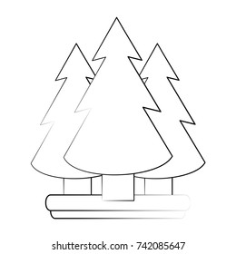 pine tree forest icon image