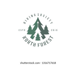 Pine Tree Forest Vintage