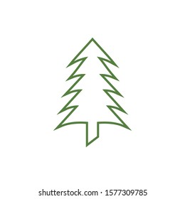 Pine tree icon design template vector isolated