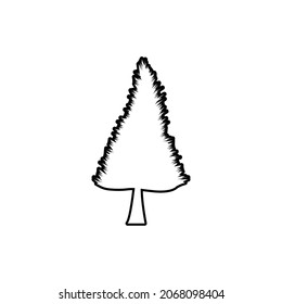 pine tree icon design template vector isolated illustration