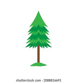 pine tree icon design template vector isolated illustration