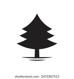 Pine tree icon design template isolated illustration