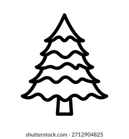 Pine tree icon. Fir tree vector. Christmas tree icon. Vector illustration. EPS 10