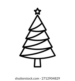 Pine tree icon. Fir tree vector. Christmas tree icon. Vector illustration. EPS 10