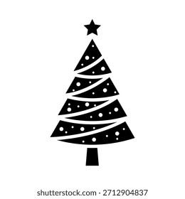 Pine tree icon. Fir tree vector. Christmas tree icon. Vector illustration. EPS 10