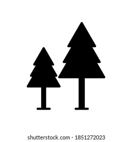 vector de estilo de glifo de icono de pino