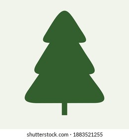 Pine tree icon for graphic design projects