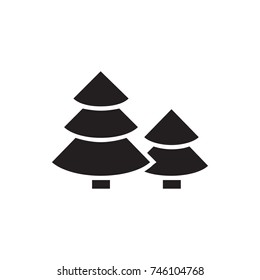 pine tree icon illustration isolated vector sign symbol