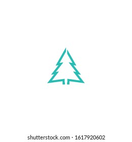Pine tree icon illustration vector symbol