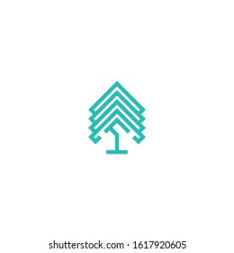 Pine tree icon illustration vector symbol