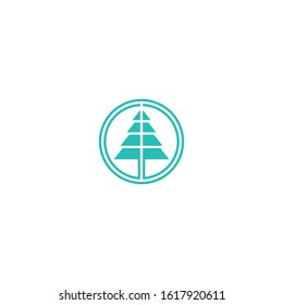 Pine tree icon illustration vector symbol