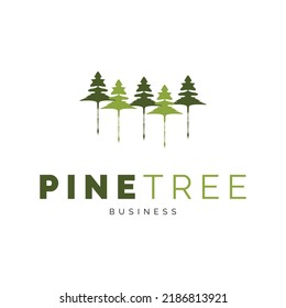 Inspiración en el diseño del logotipo del icono del pino