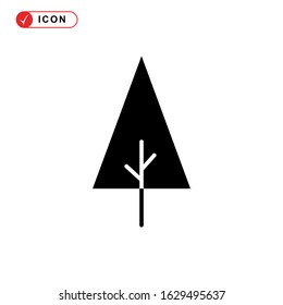 pine tree icon or logo isolated sign symbol vector illustration - high quality black style vector icons
