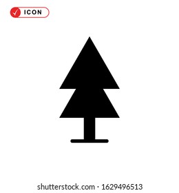 pine tree icon or logo isolated sign symbol vector illustration - high quality black style vector icons
