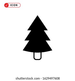 pine tree icon or logo isolated sign symbol vector illustration - high quality black style vector icons
