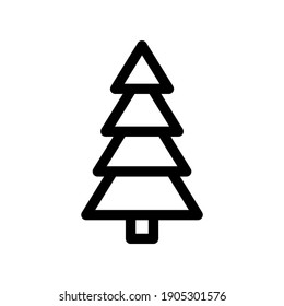 pine tree icon or logo isolated sign symbol vector illustration - high quality black style vector icons
