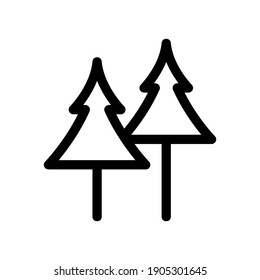 pine tree icon or logo isolated sign symbol vector illustration - high quality black style vector icons
