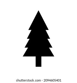 pine tree icon or logo isolated sign symbol vector illustration - high quality black style vector icons
