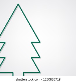 Pine tree icon on white background