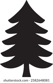 pine tree icon over white background. vector illlustration. flat design