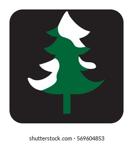 pine tree icon set