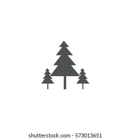 pine tree icon. sign design