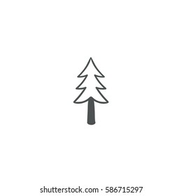 pine tree icon. sign design