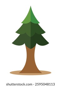 Pine tree icon sign. Green pine tree icon silhouette Symbol website logo design. Morden fir-tree sign. Flat style tree vector isolated on white background. Vector image.