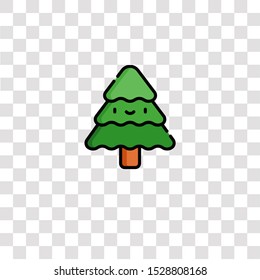 pine tree icon sign and symbol. pine tree color icon for website design and mobile app development. Simple Element from nature collection for mobile concept and web apps icon.