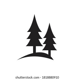 pine tree  icon simple vector illustration 