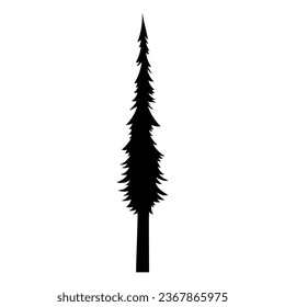 Pine tree icon vector. Christmas tree illustration sign. Pine symbol or logo.