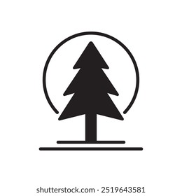 pine tree icon vector design illustration isolated background