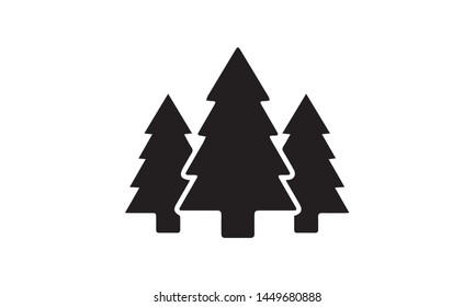Pine Tree Icon Vector Illustration