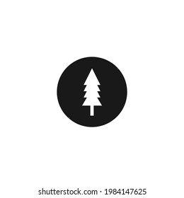 Pine tree icon. Vector illustration for graphic design, Web, UI, app