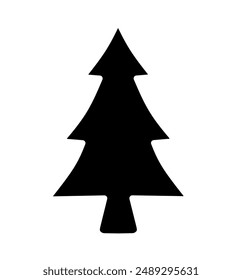 pine tree icon vector on white background