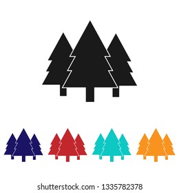 Pine tree icon vector.Christmas tree 