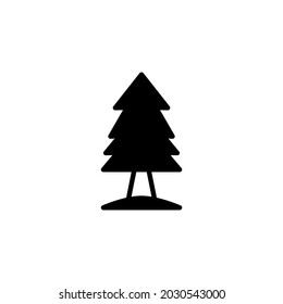 icono de árbol de pino para el elemento de diseño