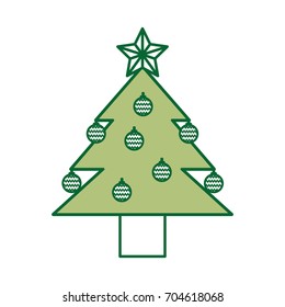 pine tree isolated icon