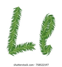 Pine Tree Letter L