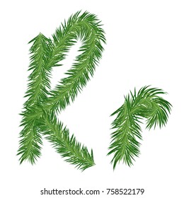 Pine Tree Letter R