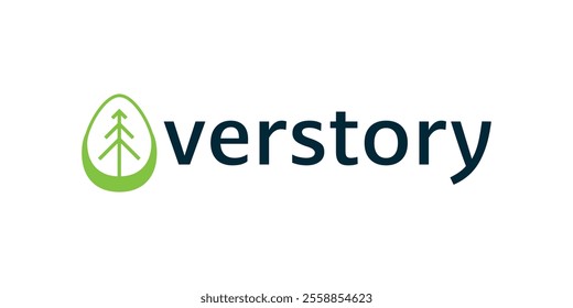 Pine tree line art logo, simple tree logo, simple leaf logo