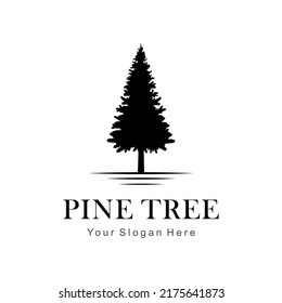 pine tree logo abstract silhouette vector