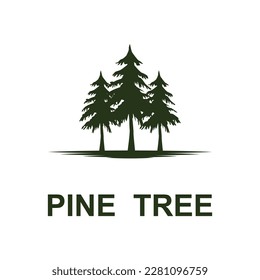Inspiración en el diseño del logotipo del árbol pino