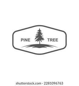 Inspiración en el diseño del logotipo del árbol pino