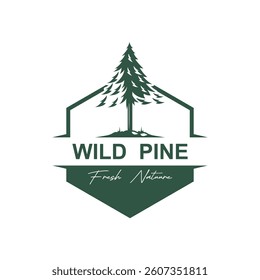 Pine tree Logo design inspiration