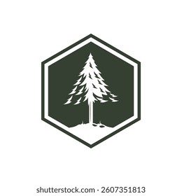 Pine tree Logo design inspiration